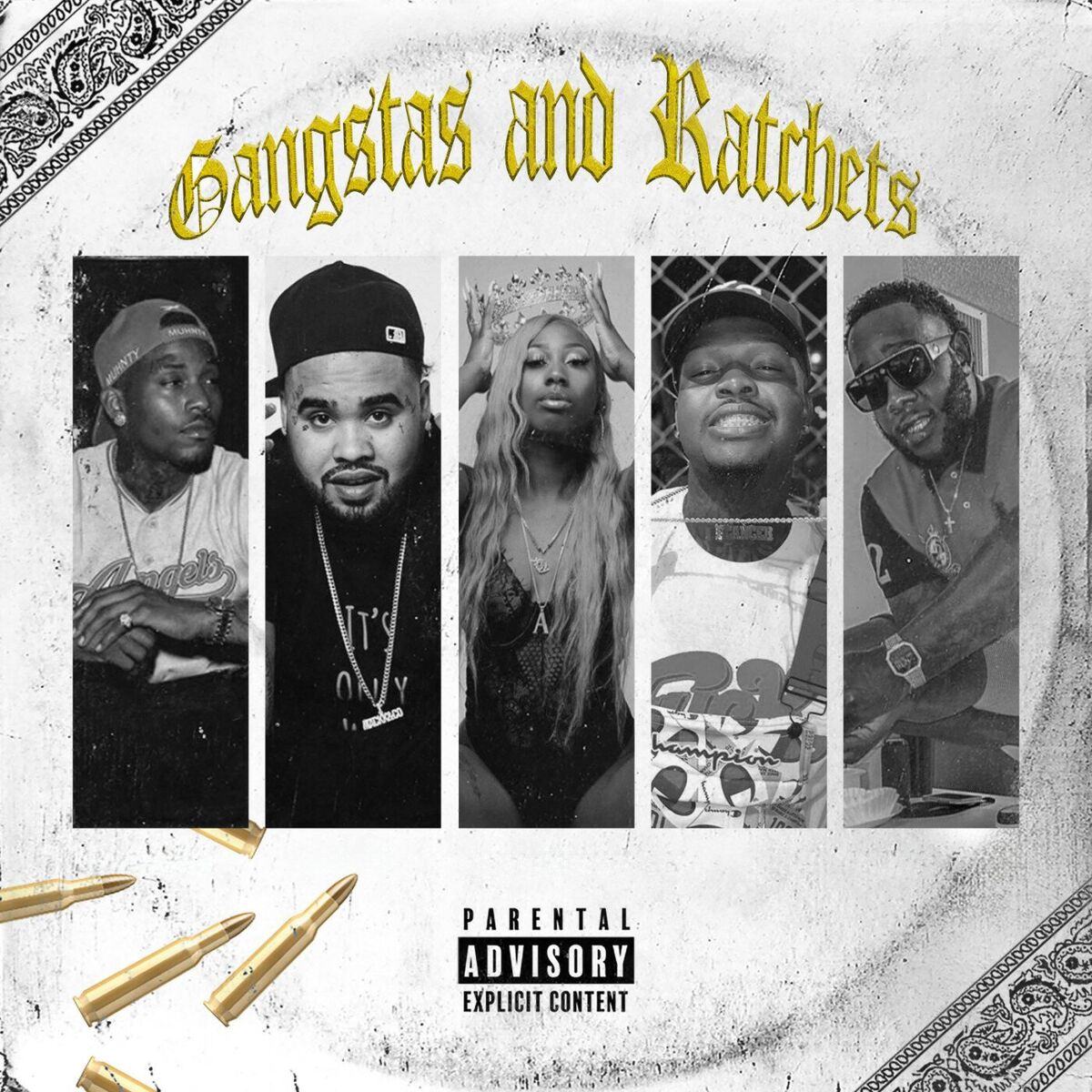 Album cover of Gangstas & Ratchets (feat. Rucci, Ash Bash, Killa F, Chef Boy)