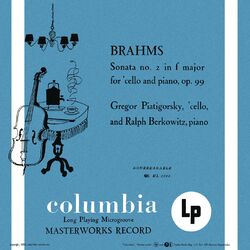 Cover of Brahms: Cello Sonata No. 2 in F Major & Beethoven: Cello Sonata No. 5 in D Major (Remastered)