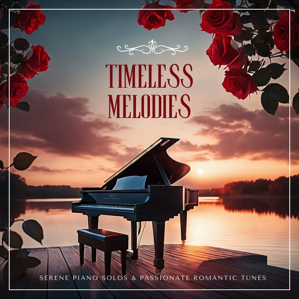 Album cover of Timeless Melodies: Serene Piano Solos & Passionate Romantic Tunes