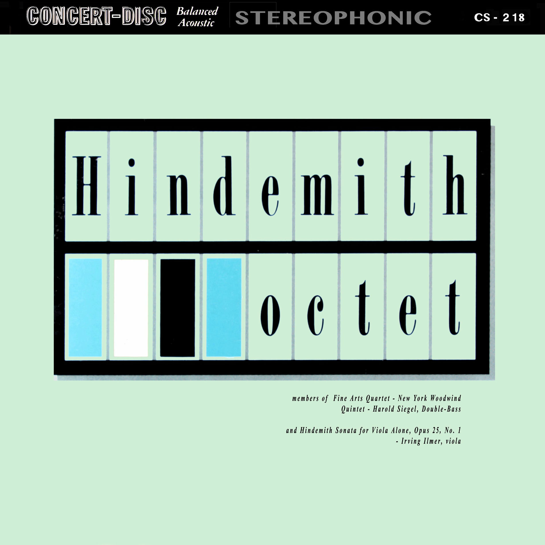 Album cover of Hindemith: Octet & Sonata for Viola Alone, Op. 25, No. 1 (Remastered from the Original Concert-Disc Master Tapes)