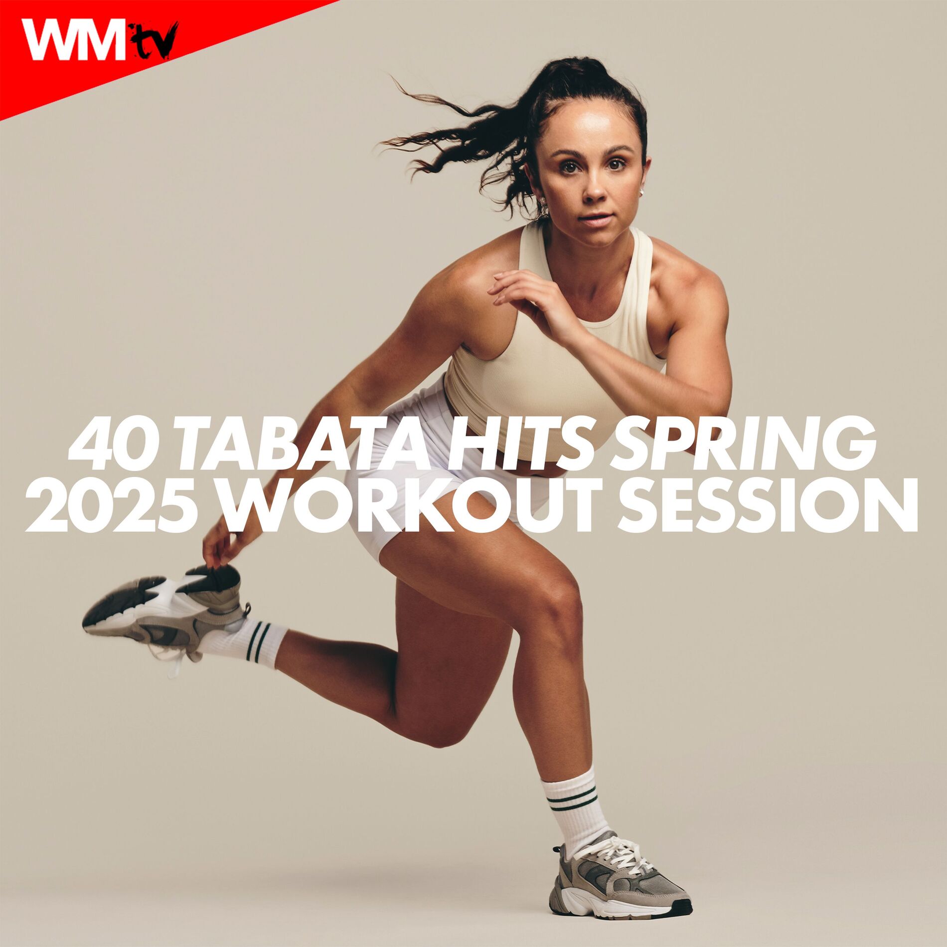 Album cover of 40 Tabata Hits Spring 2025 Workout Session (20 Sec. Work and 10 Sec. Rest Cycles With Vocal Cues / High Intensity Interval Training Compilation