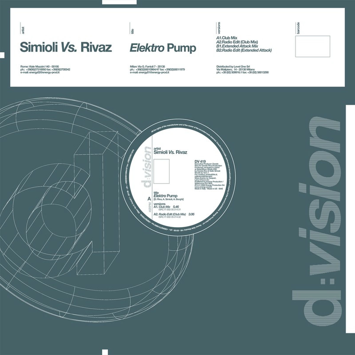 Album cover of Elektro Pump (Simioli Vs Rivaz)