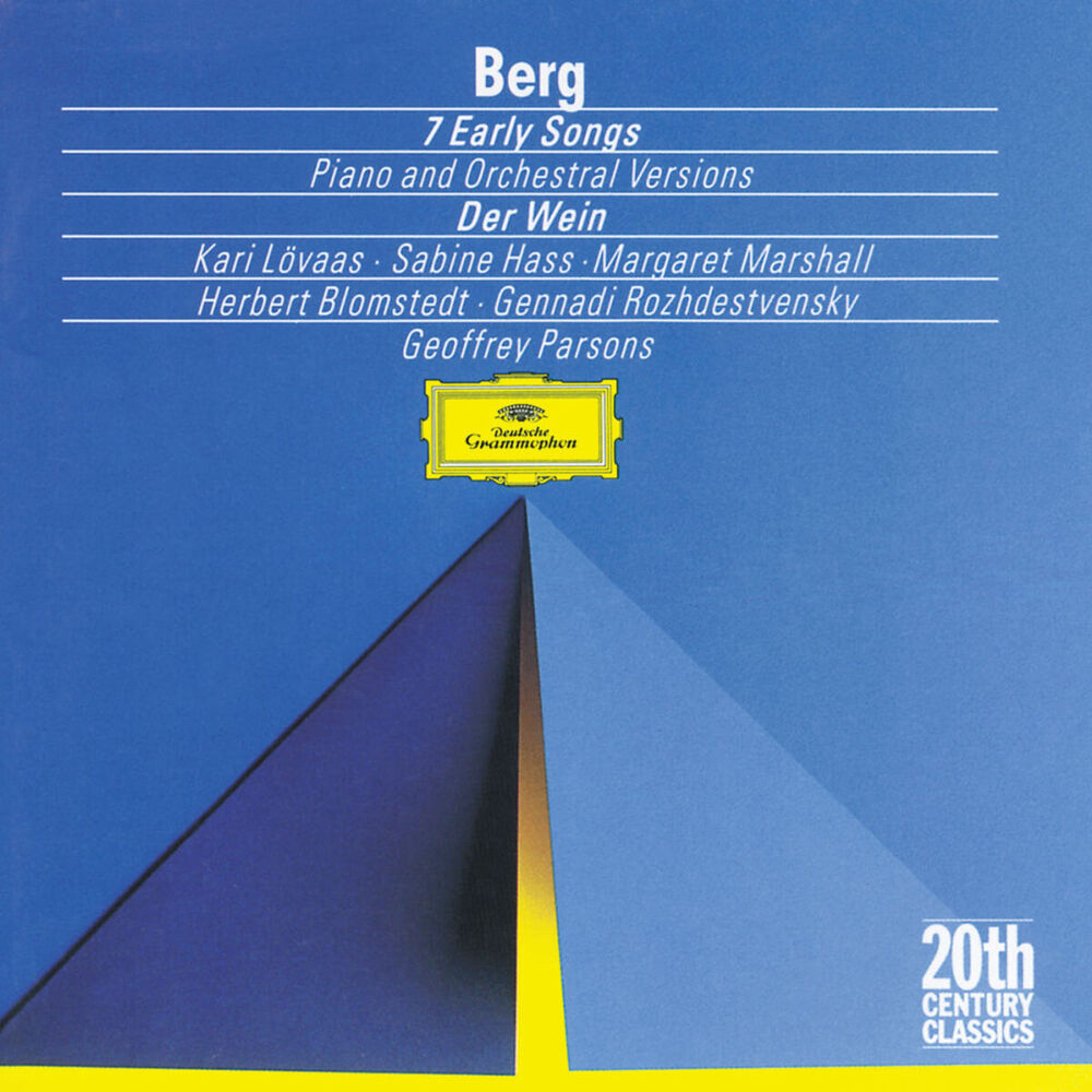 Picture of Berg: Seven Early Songs (Piano Version); Seven Early Songs (Orchestral Version); Schließe mir die Augen beide (1907); An Leukon (1