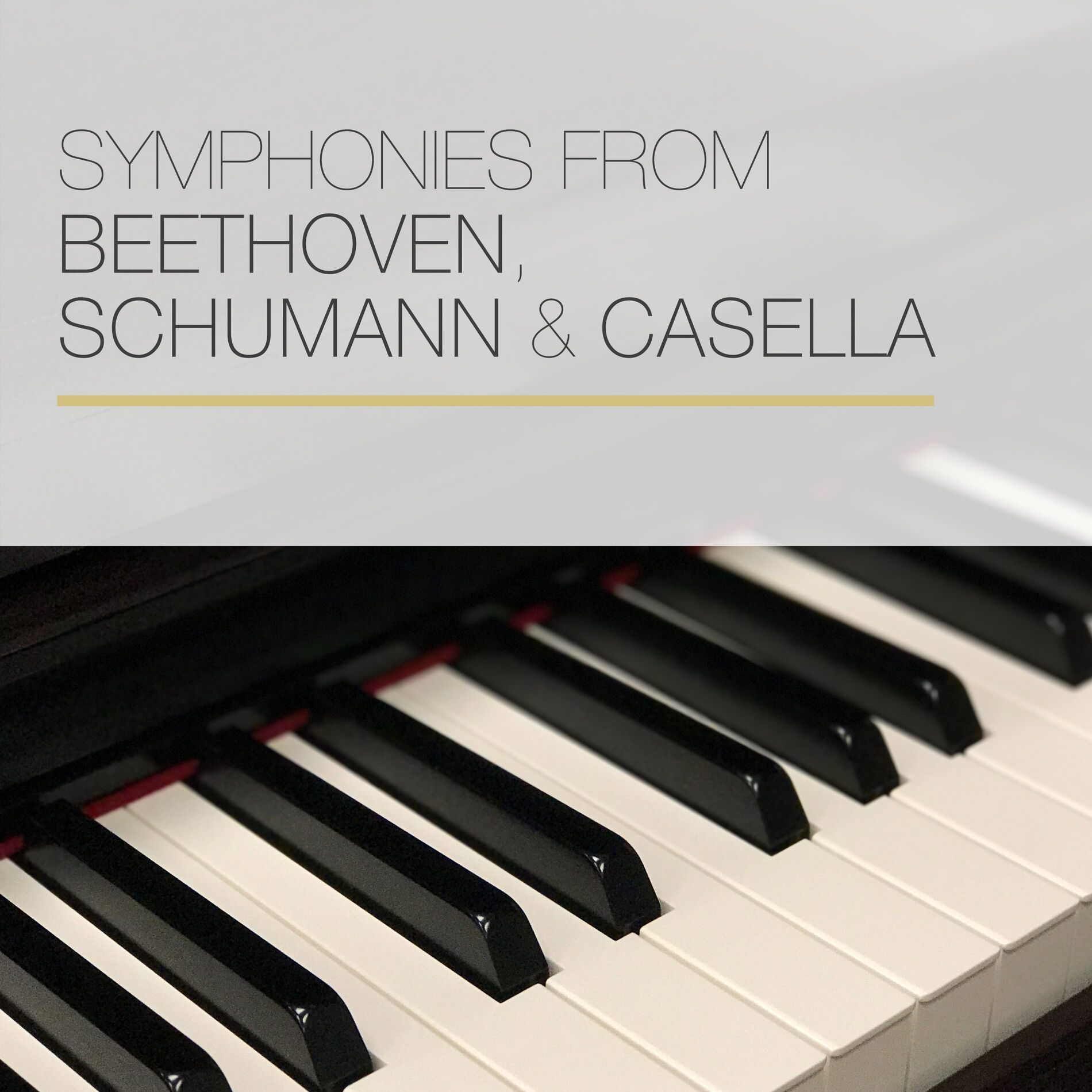 Album cover of Symphonies from Beethoven, Schumann & Casella