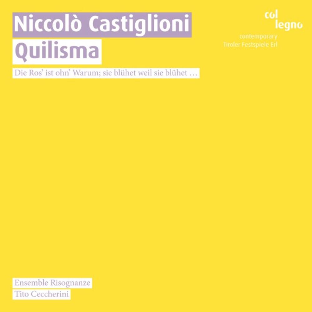 Picture of Niccolò Castiglioni: Quilisma
