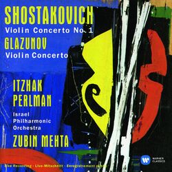 Cover of Shostakovich: Violin Concerto No. 1 - Glazunov: Violin Concerto (Live)
