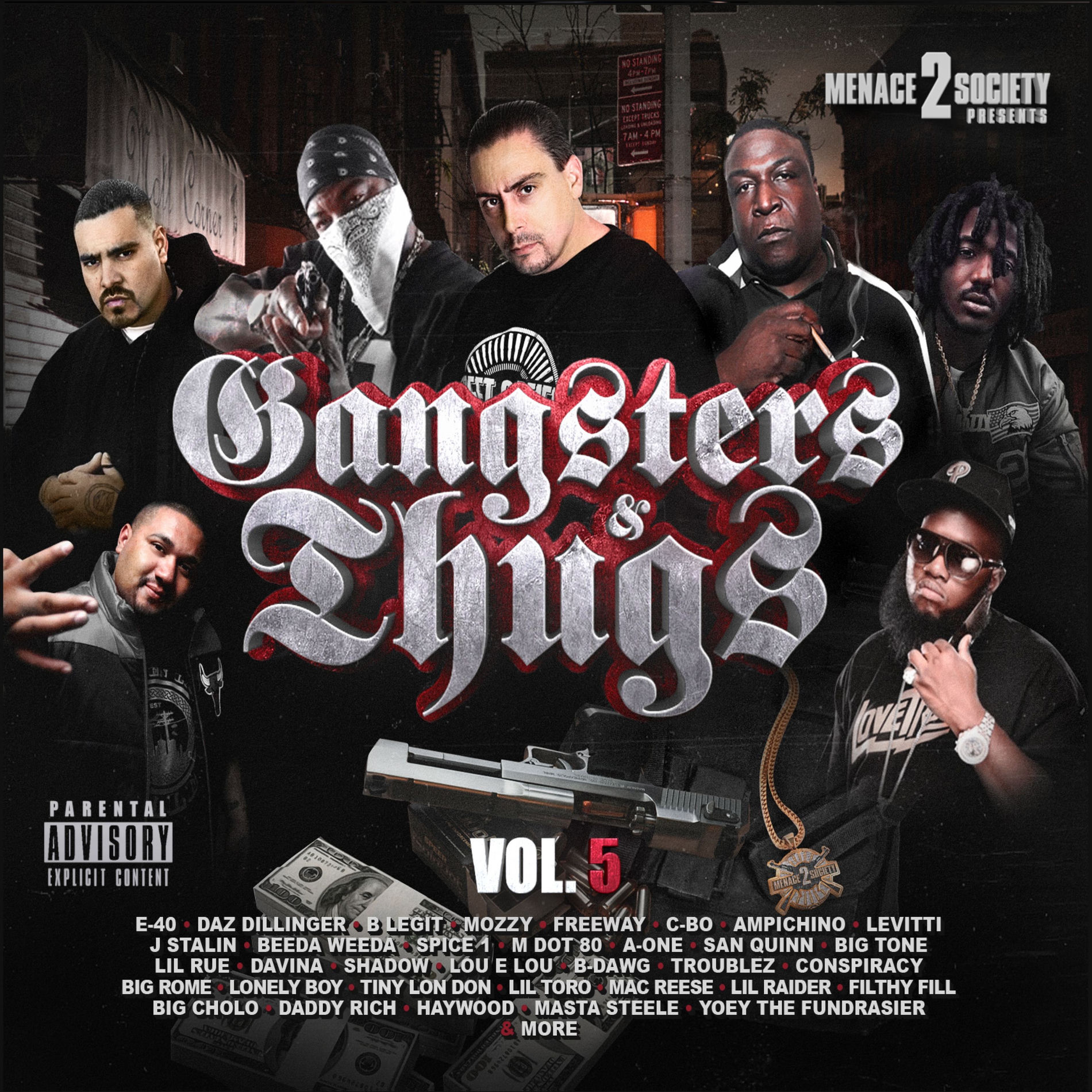 Various Artists - Menace 2 Society Presents: Gangsters & Thugs