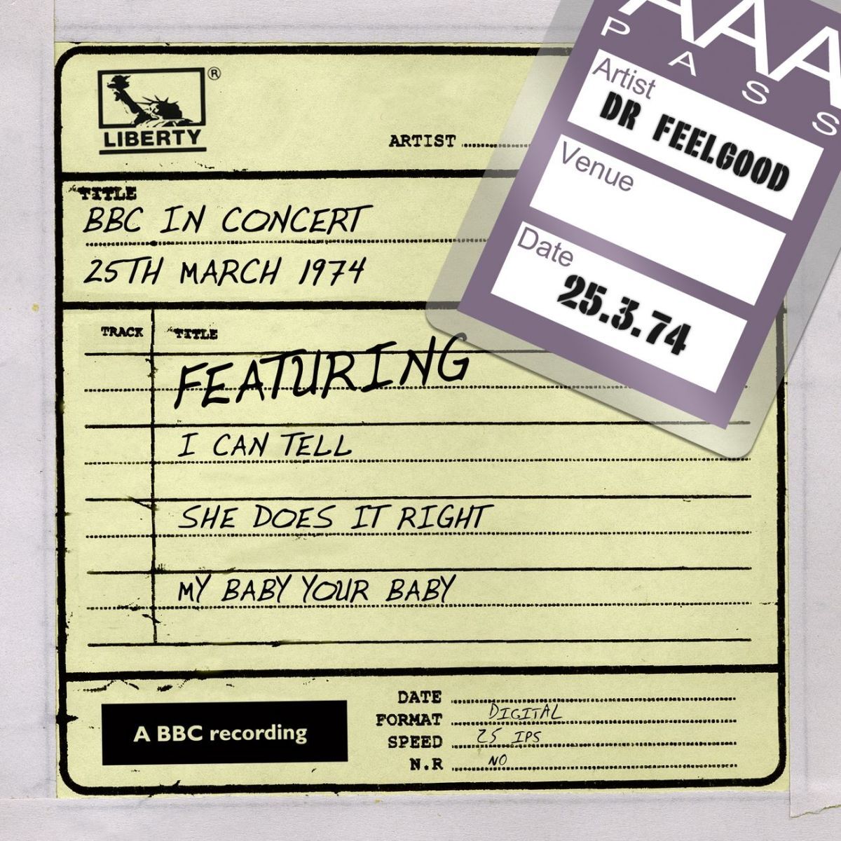 Album cover of Dr Feelgood - BBC In Concert (25th March 1974)