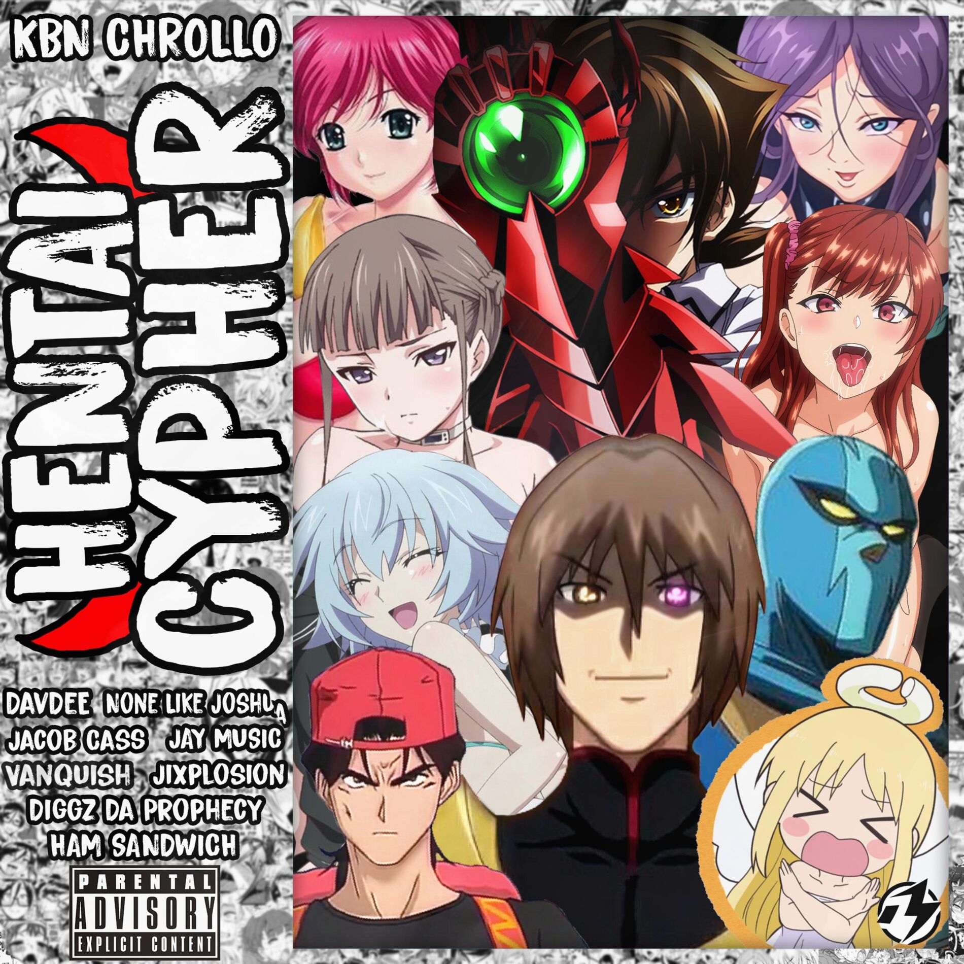 Album cover of Hentai Protagonist Cypher (feat. None Like Joshua, Ham Sandwich, Diggz Da Prophecy, DavDee, shirobeats, Vanquish, Jixplosion, Jaco