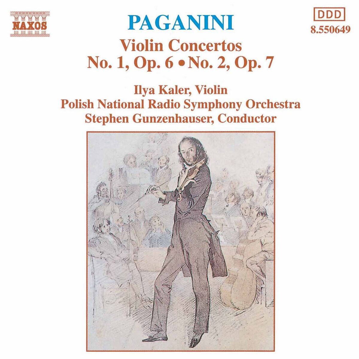 Album cover of Paganini: Violin Concertos Nos. 1 & 2