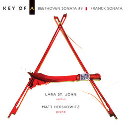 Cover of Key of A: Beethoven Sonata No. 9 - Franck Sonata