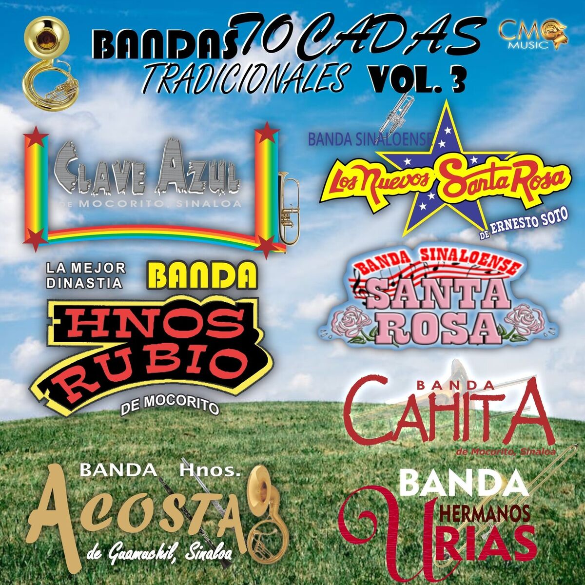 Album cover of Bandas Tocadas Tradicionales Vol. 3
