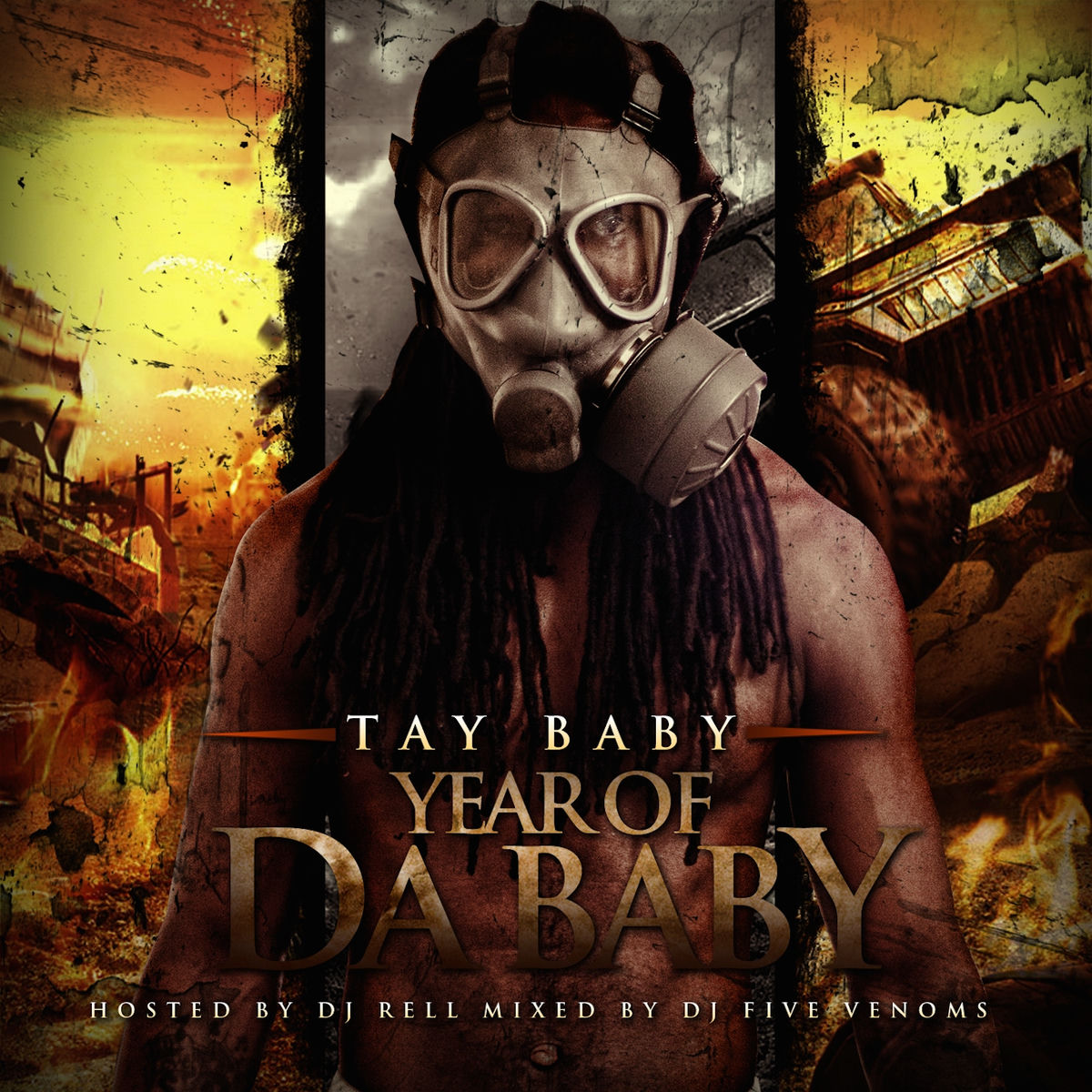 Album cover of Year of da Baby (Hosted by DJ Rell and Mixed by DJ Five Venoms)