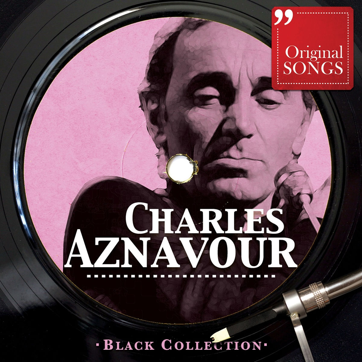 Album cover of Black collection : charles aznavour