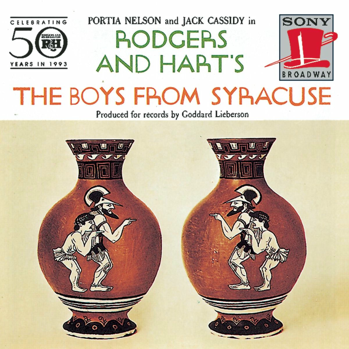Album cover of The Boys from Syracuse (Studio Cast Recording (1953)