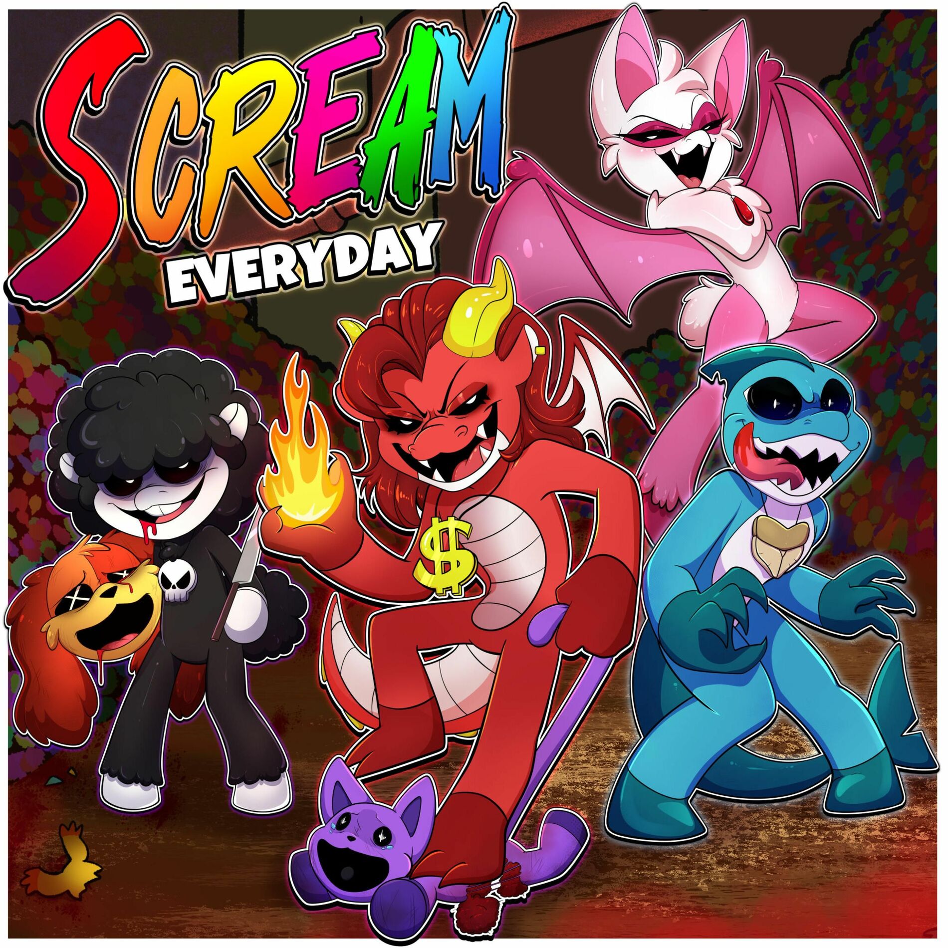 Album cover of Scream Everyday! (Nightmare Critters Song) (feat. Jelzyart & ivi)