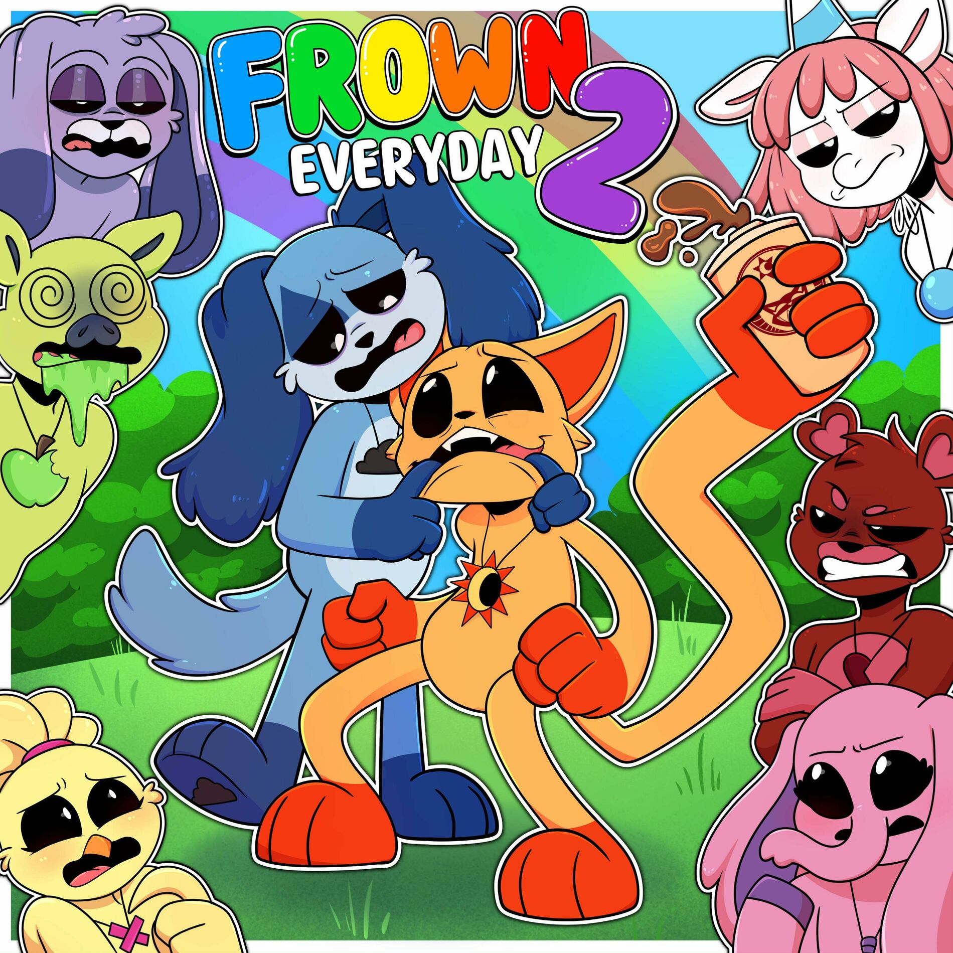 Album cover of Frown Everyday 2! (Frowning Critters Theme) (feat. Midnight Drift, Tre Watson, ivi & Jelzyart)