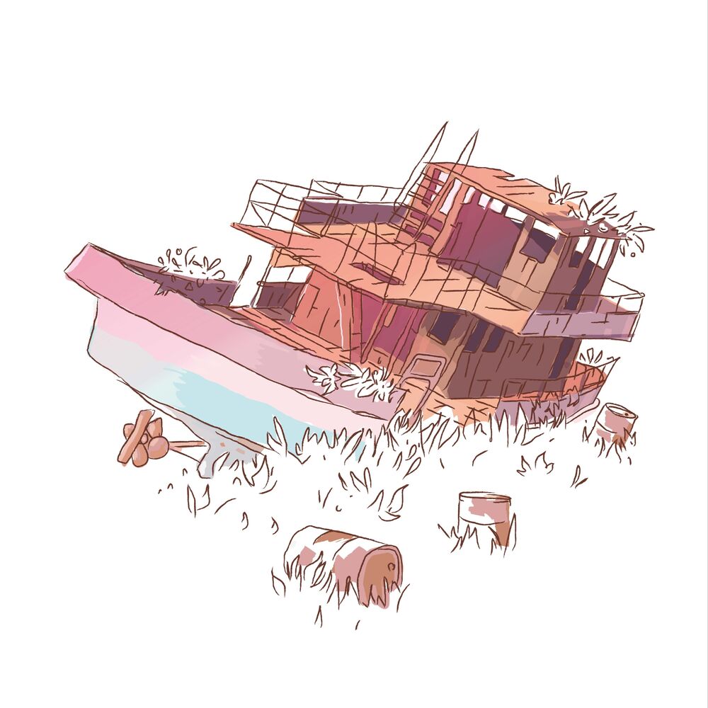 Picture of overgrown vessels