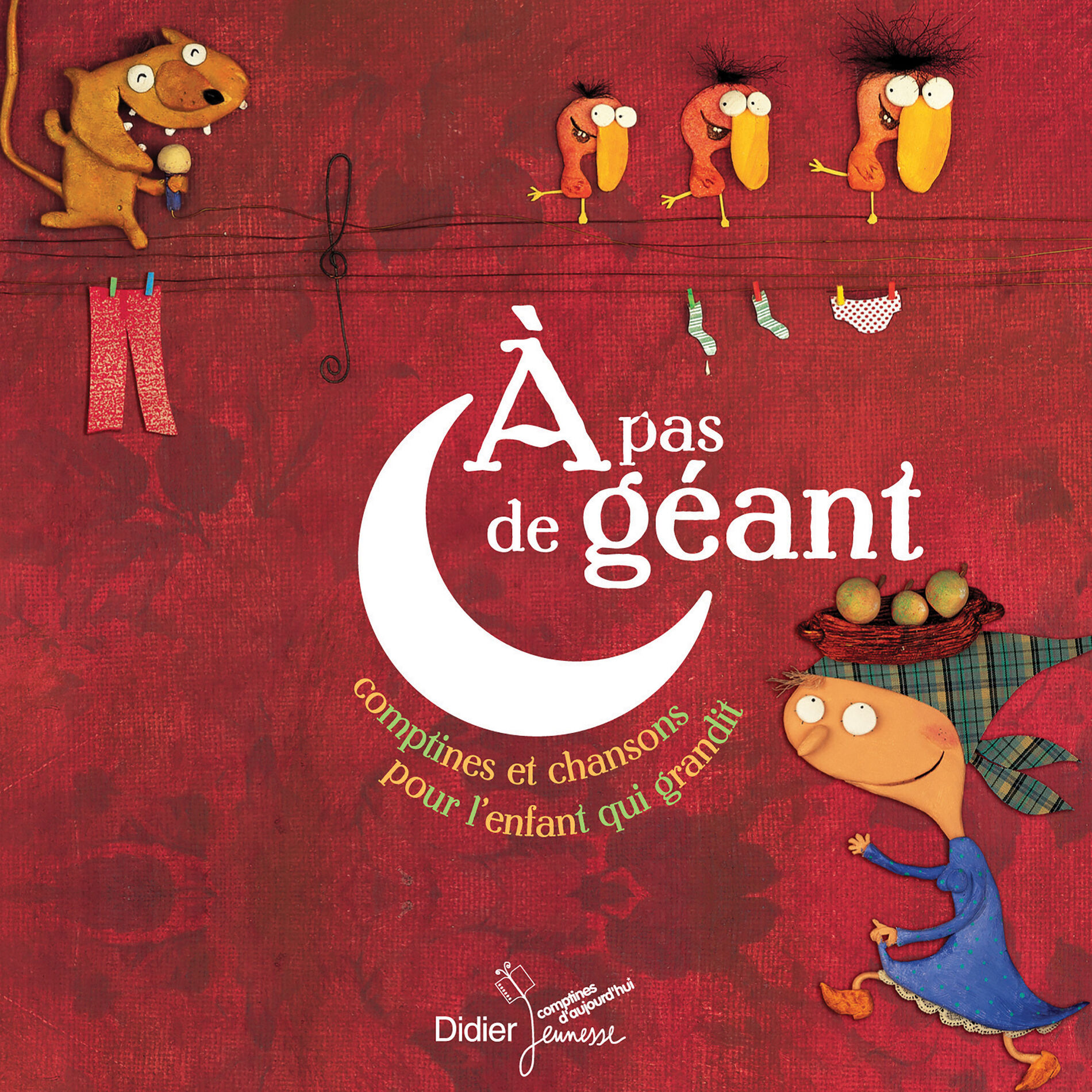 Album cover of A pas de géant (Comptines et chansons pour l'enfant qui grandit)