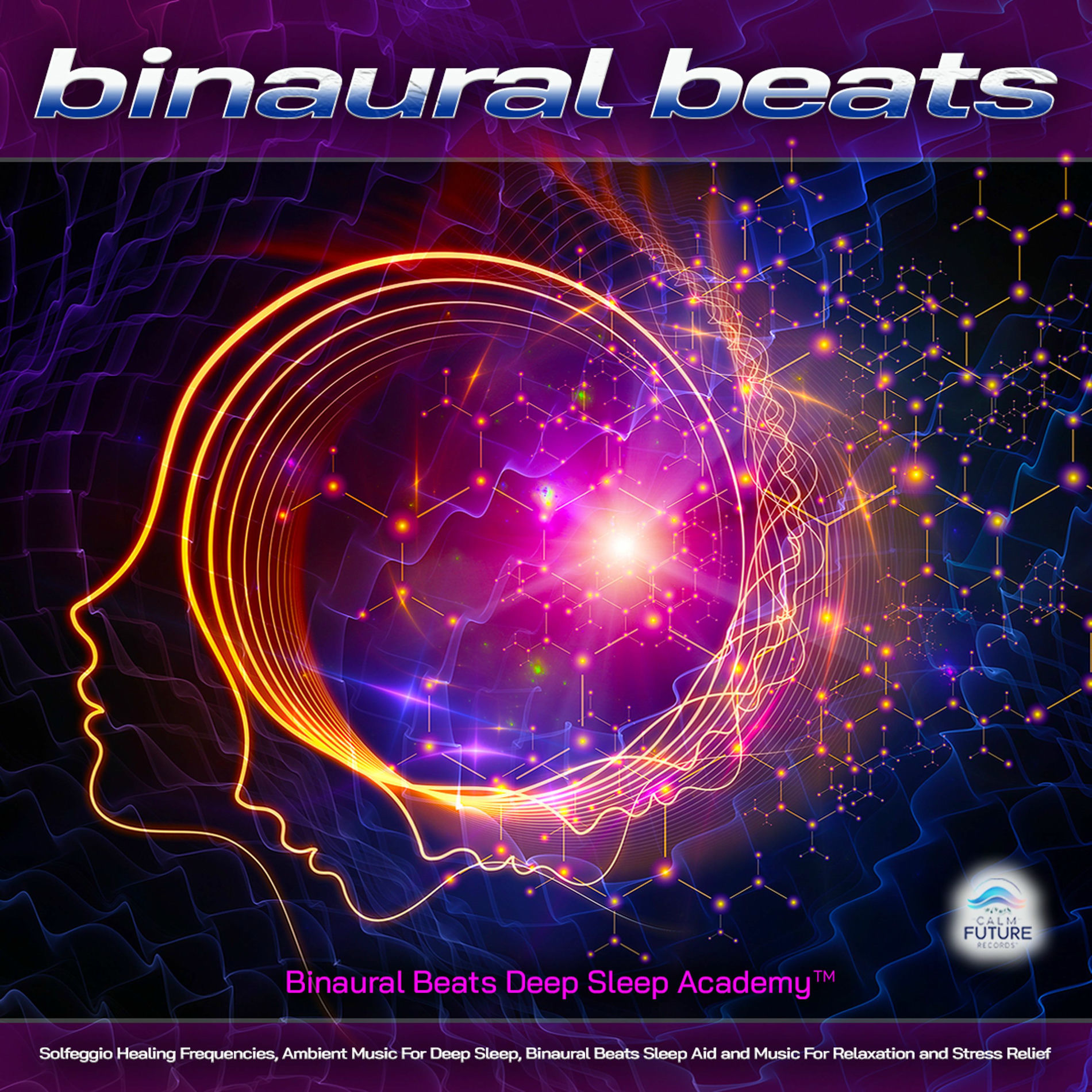 Album cover of Binaural Beats: Solfeggio Healing Frequencies, Ambient Music For Deep Sleep, Binaural Beats Sleep Aid and Music For Relaxation and