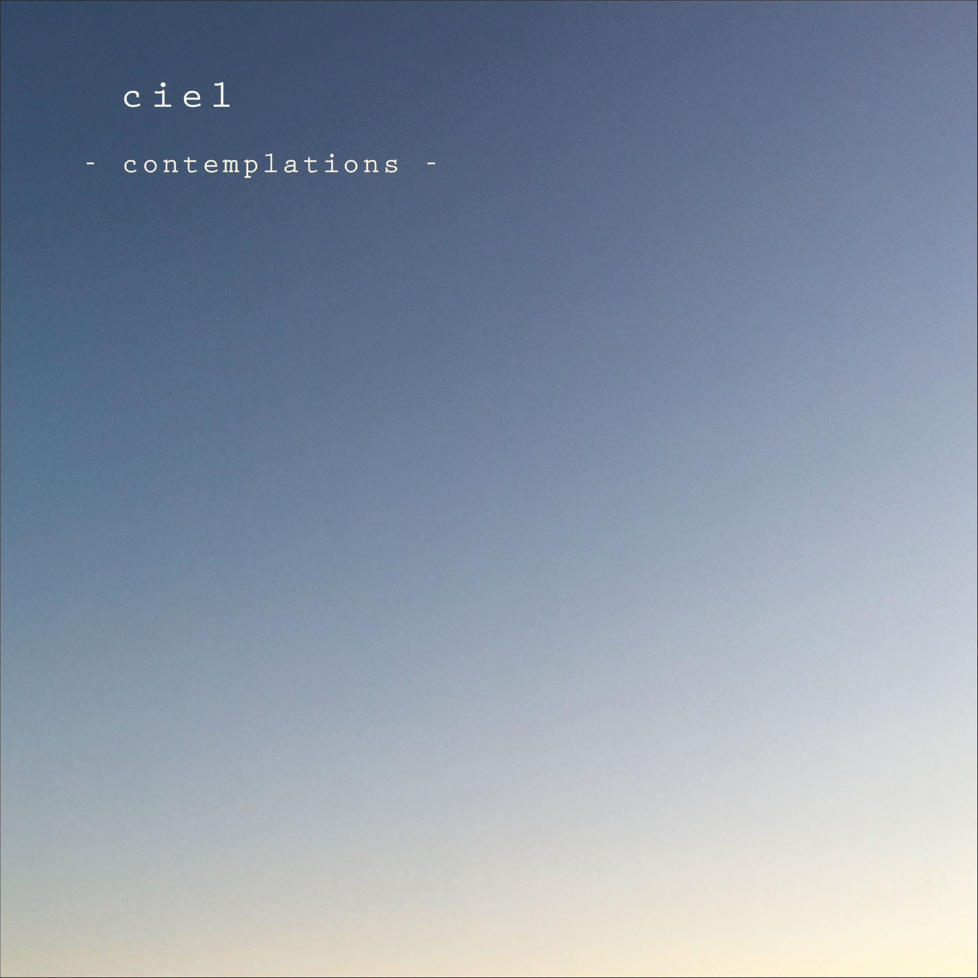 Album cover of contemplations