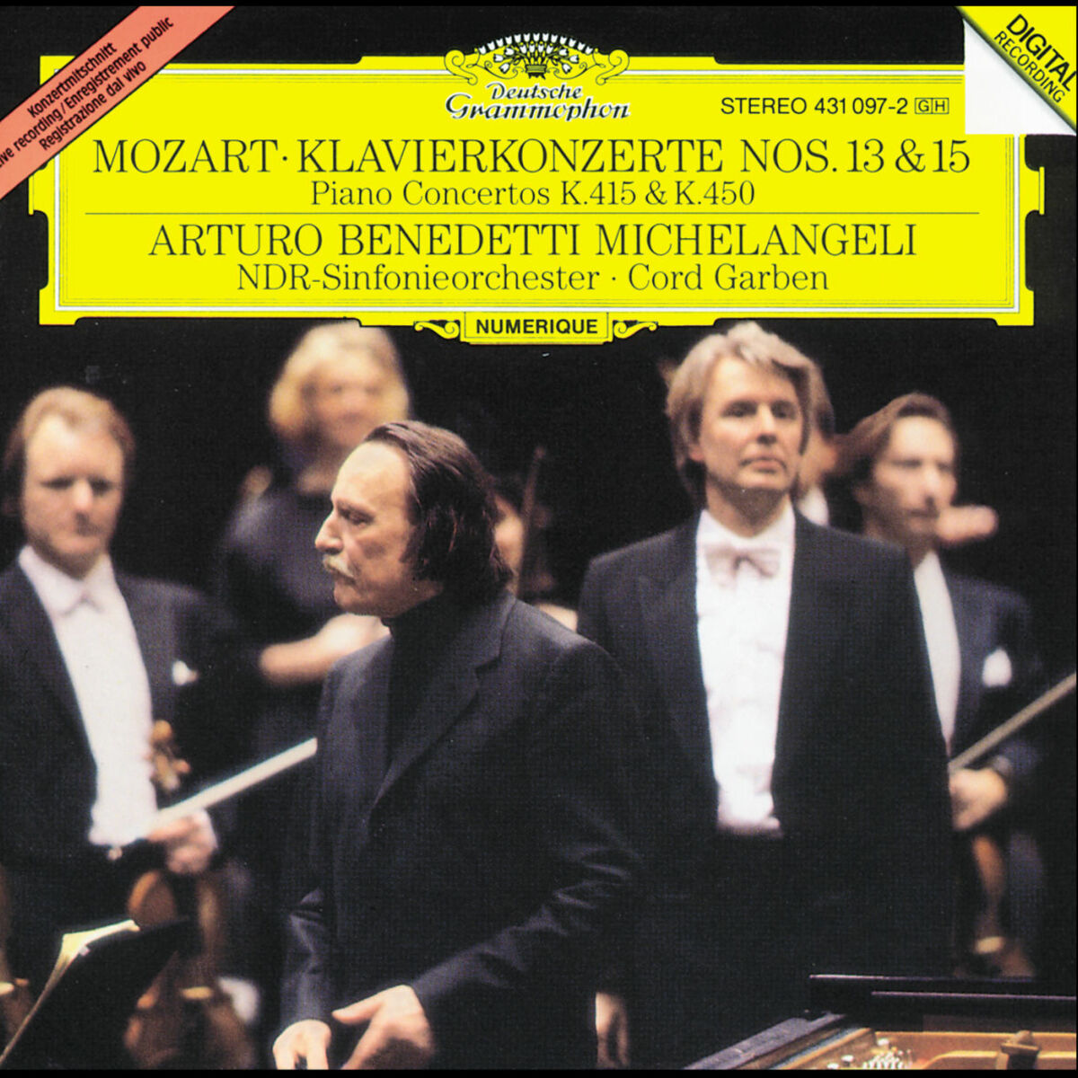 Album cover of Mozart: Piano Concertos No.13 KV 415 & No.15 KV 450