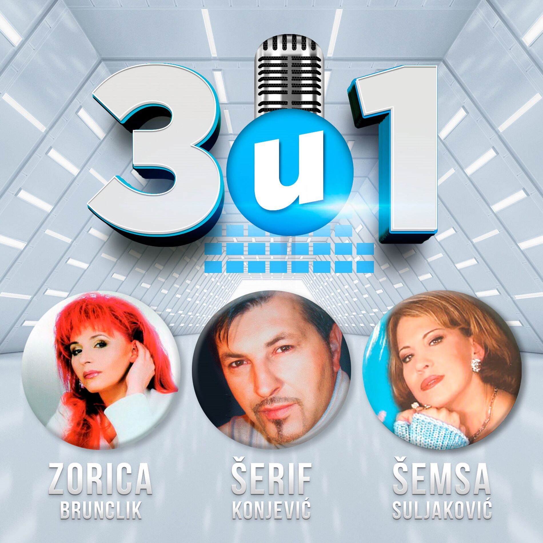 Album cover of 3 u 1 - Serif Konjevic, Zorica Brunclik, Semsa Suljakovic