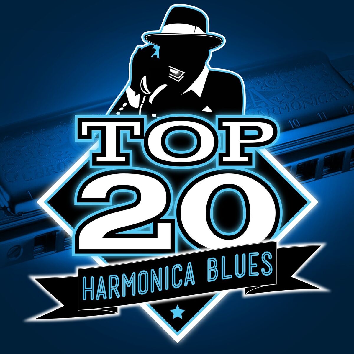 Album cover of Top 20 Harmonica Blues