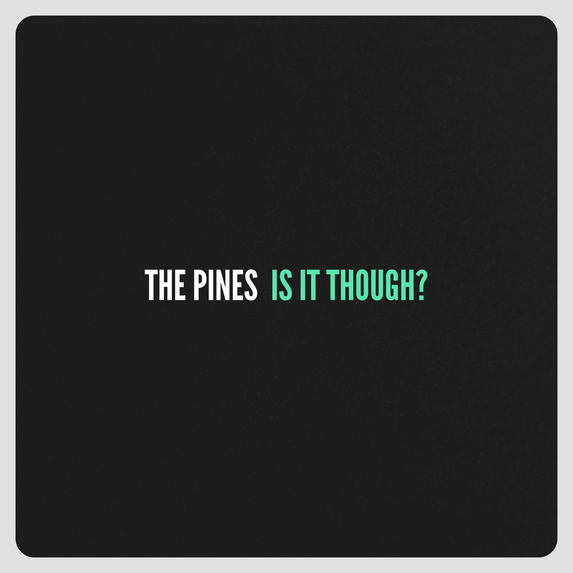 Album cover of Is It Though?