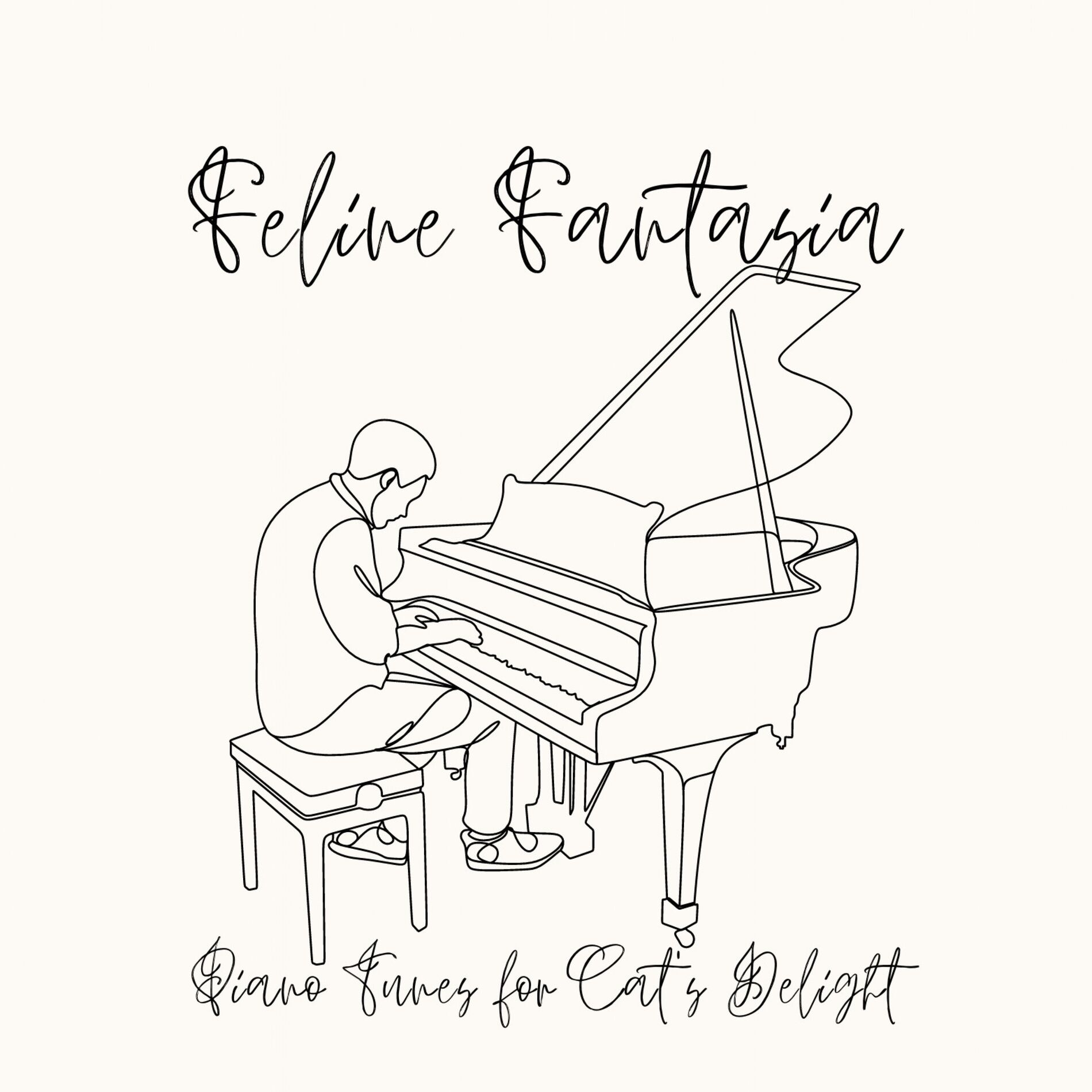 Album cover of Feline Fantasia: Piano Tunes for Cat's Delight