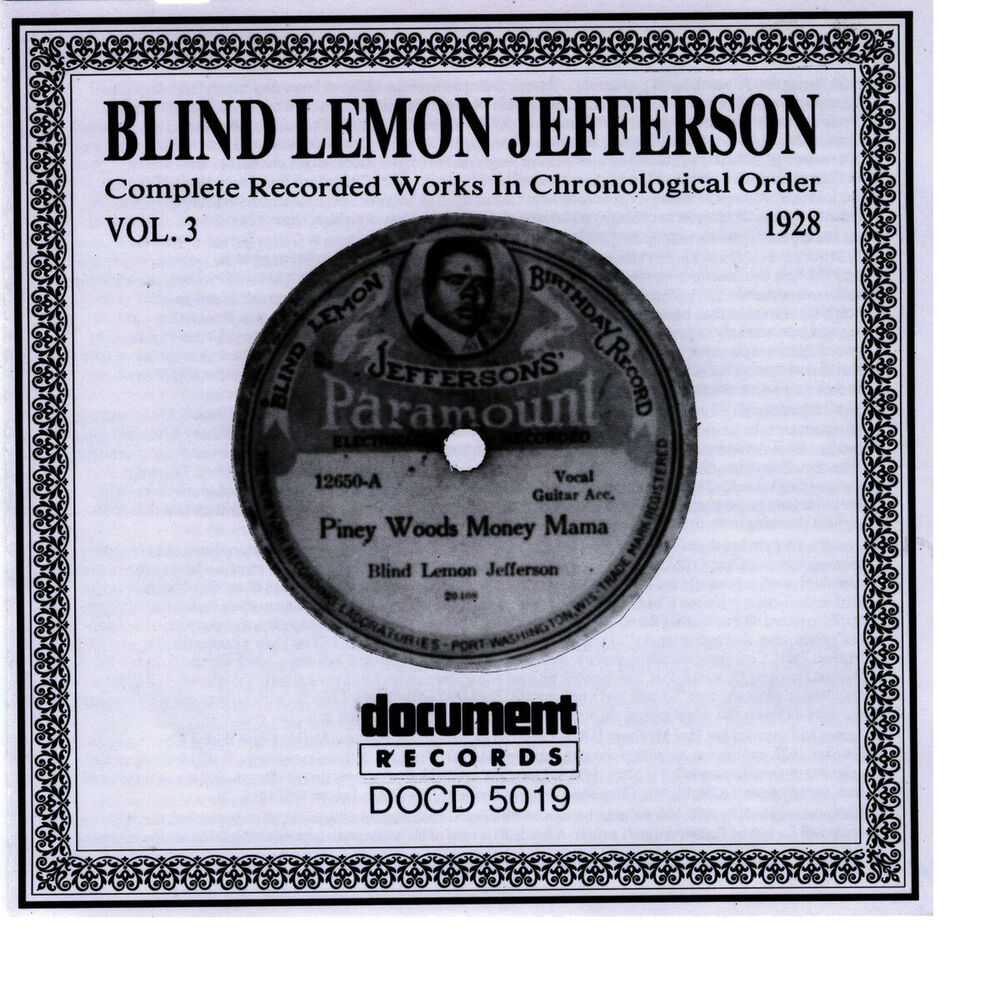 Picture of Blind Lemon Jefferson Vol. 3 1928