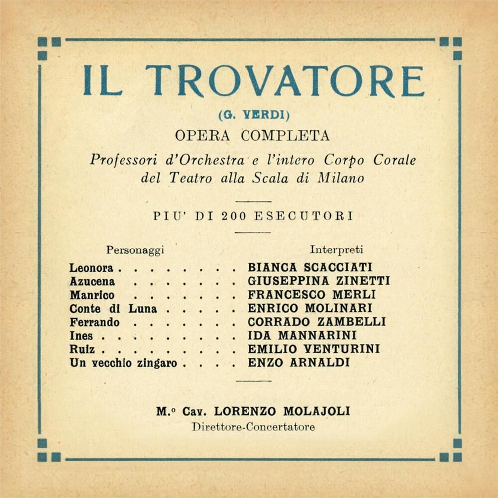 Picture of Paperback Opera: Il Trovatore GA 1930