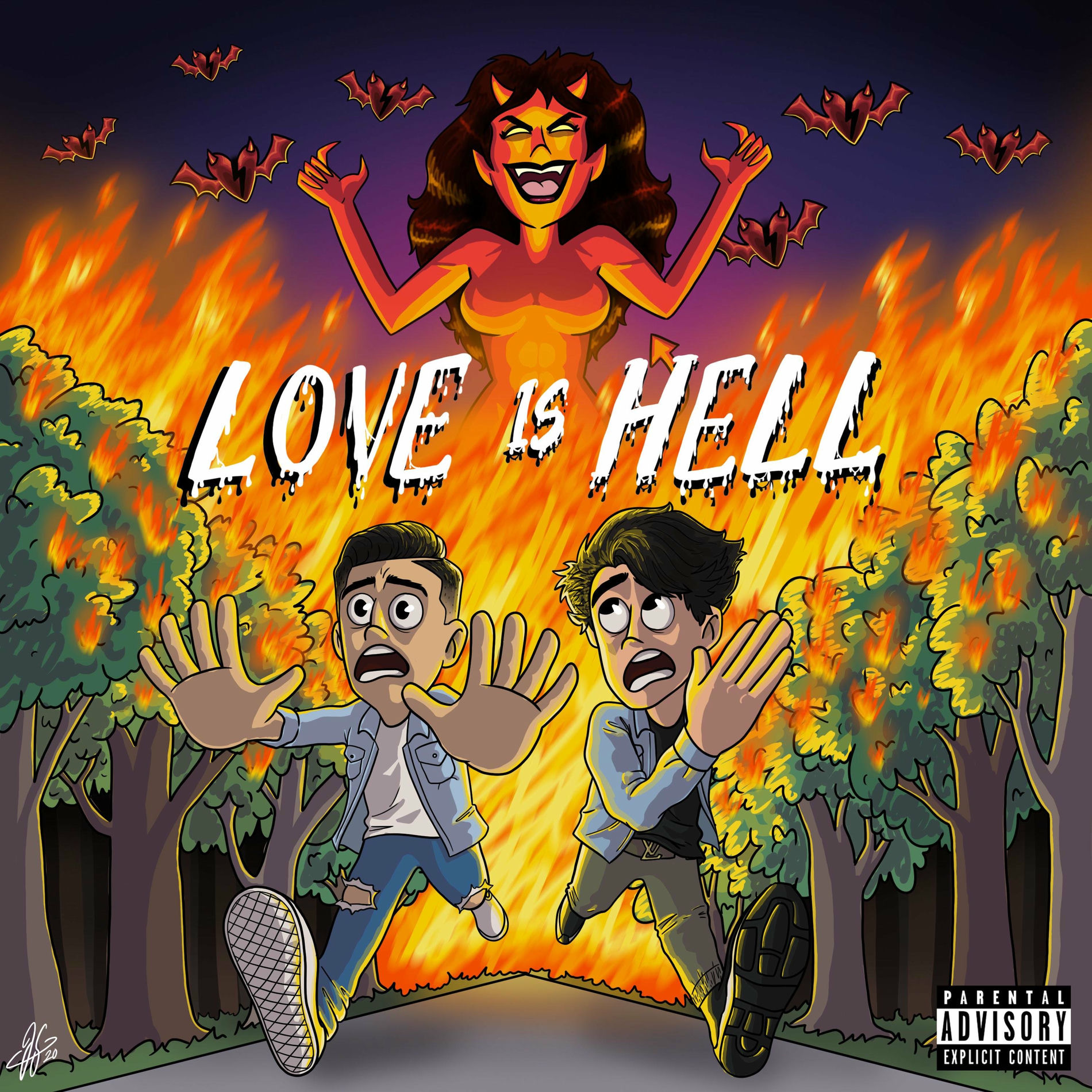 Album cover of Love Is Hell (feat. Alex Parsa)