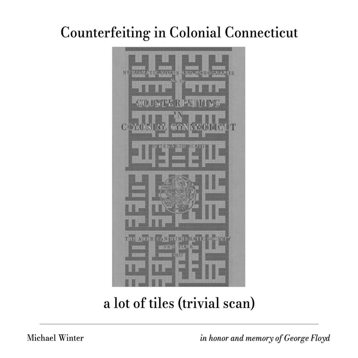 Album cover of Counterfeiting in Colonial Connecticut / a lot of tiles (trivial scan)