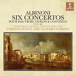 Cover of Albinoni: Concertos pour hautbois, violon et continuo, Op. 9 Nos. 1 - 6