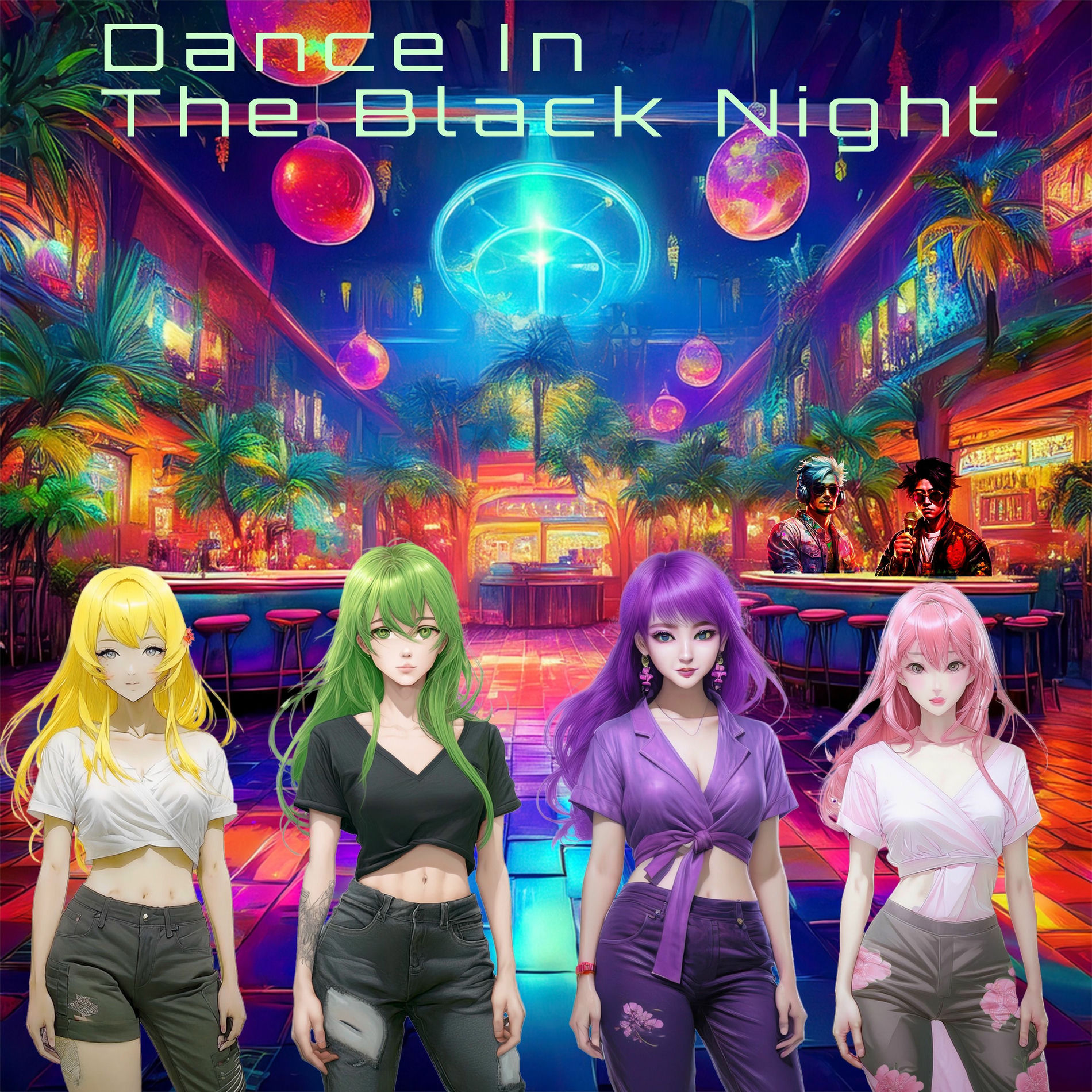 Album cover of DanceInTheBlackNight (feat. GUMI, HARUKA, SHION & SAKURA) [2025]