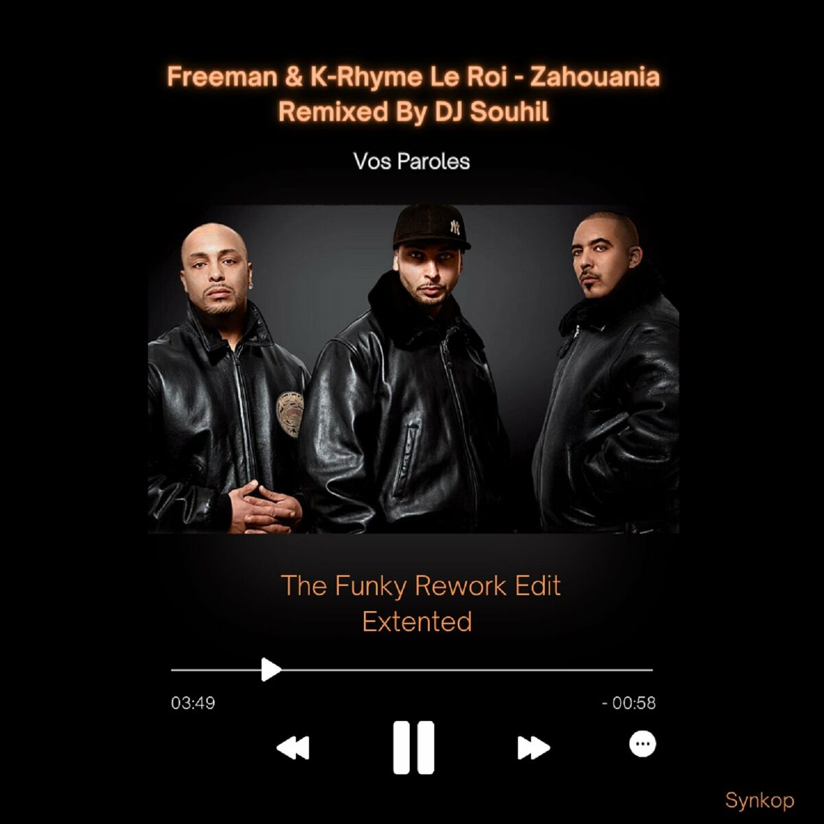 Album cover of Vos Paroles (DJ Souhil Funky Rework Edit Extended)