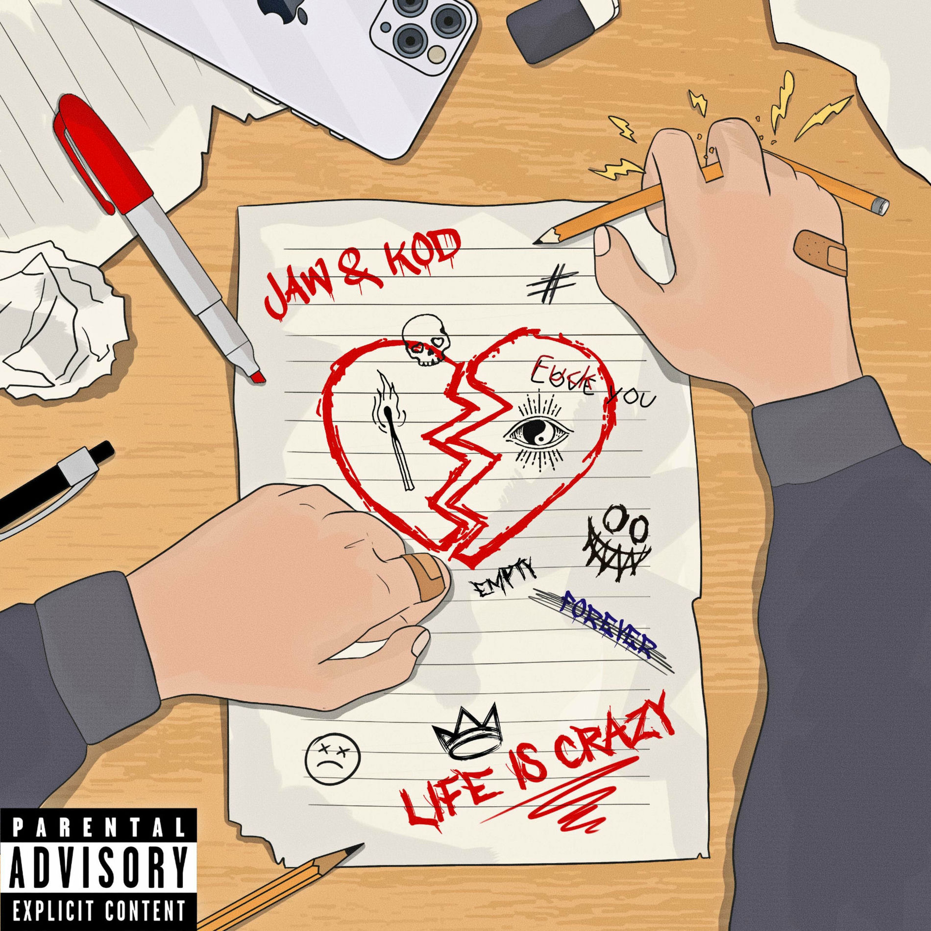 Album cover of Life Is Crazy (feat. KOD)