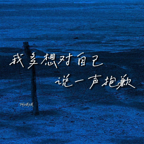 我多想对自己说一声抱歉