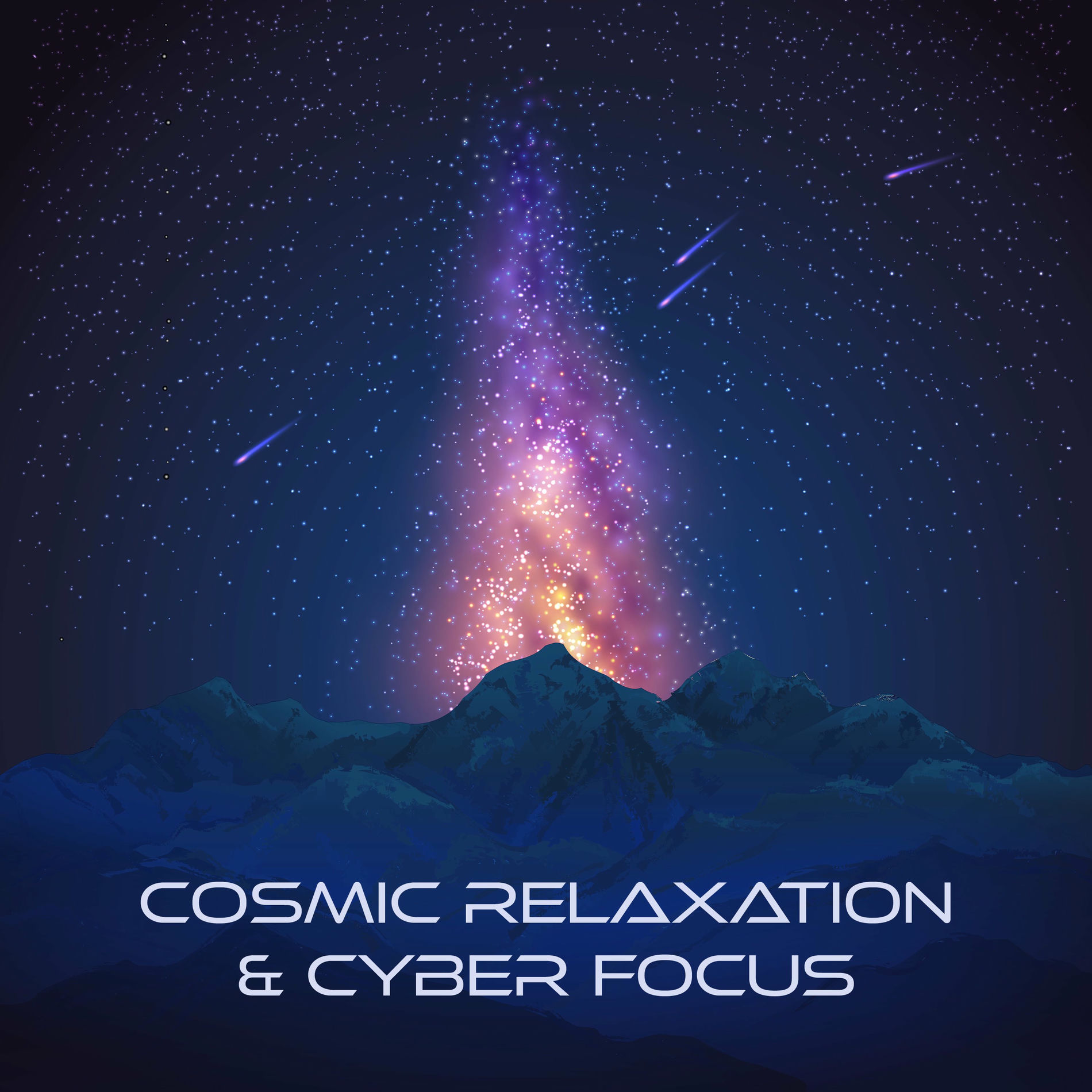 Album cover of Cosmic Relaxation & Cyber Focus: Space Music for Concentration & Study