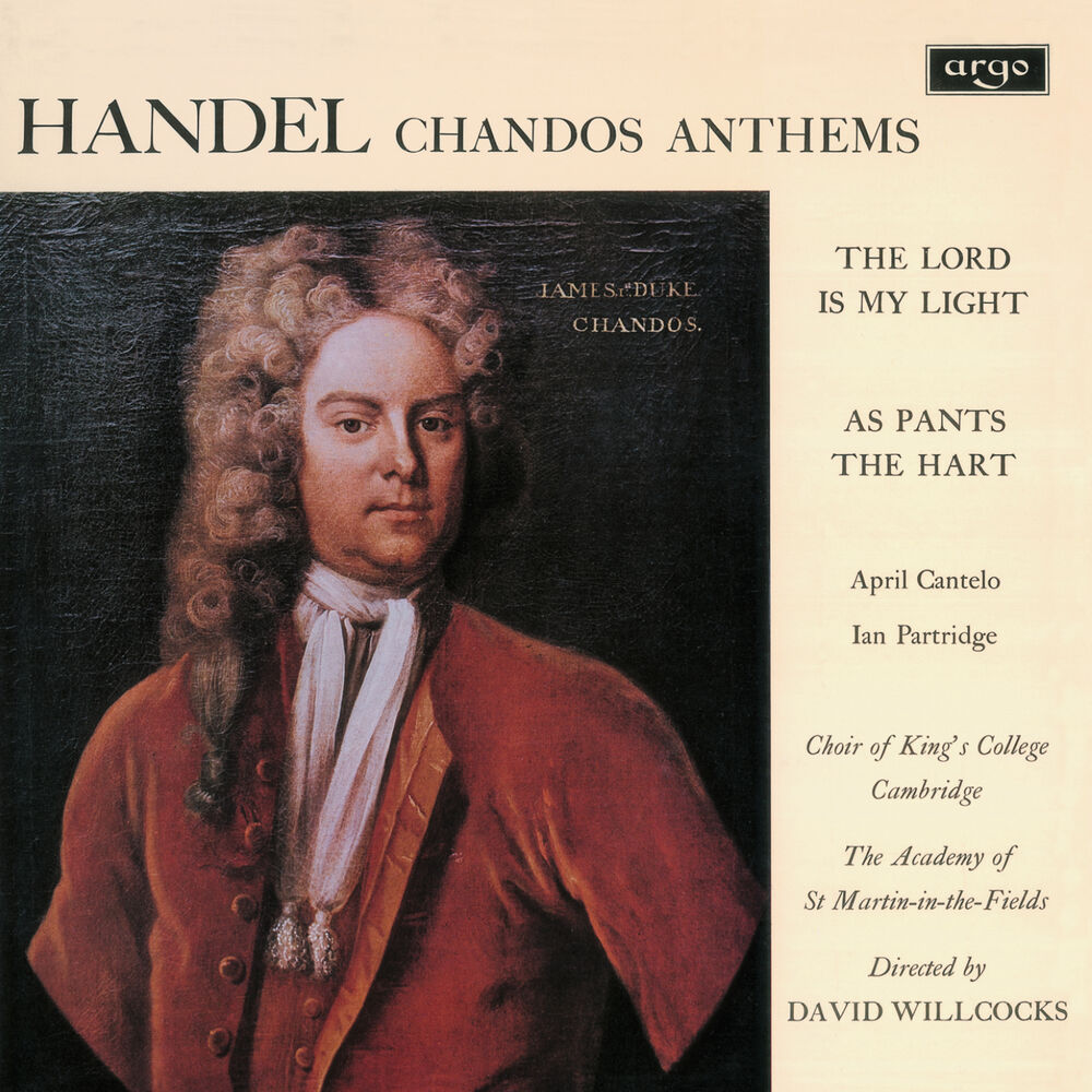 Picture of Handel: Chandos Anthems - The Lord Is My Light; As Pants the Hart