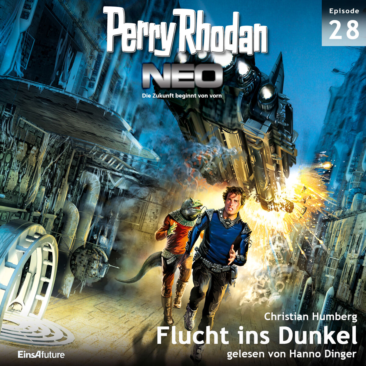 Album cover of Flucht ins Dunkel - Perry Rhodan - Neo 28 (Ungekürzt)
