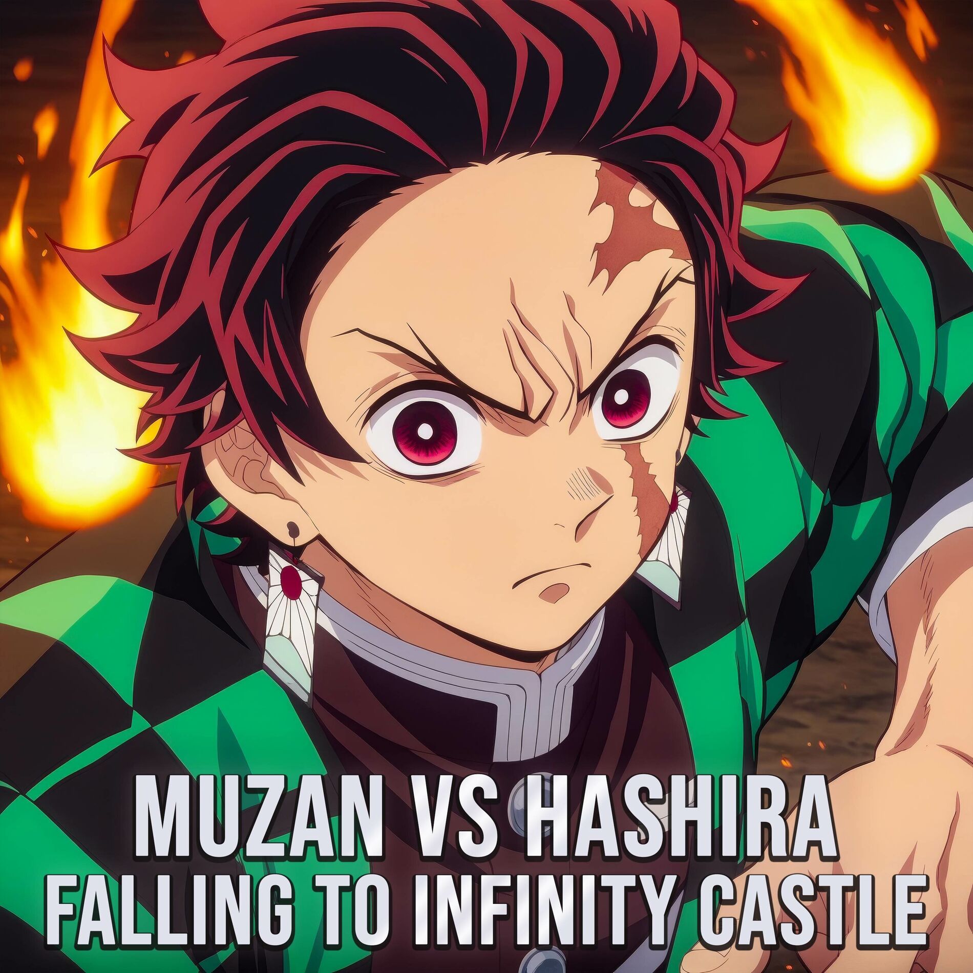 Album cover of Muzan vs Hashira - Falling to Infinity Castle (From 