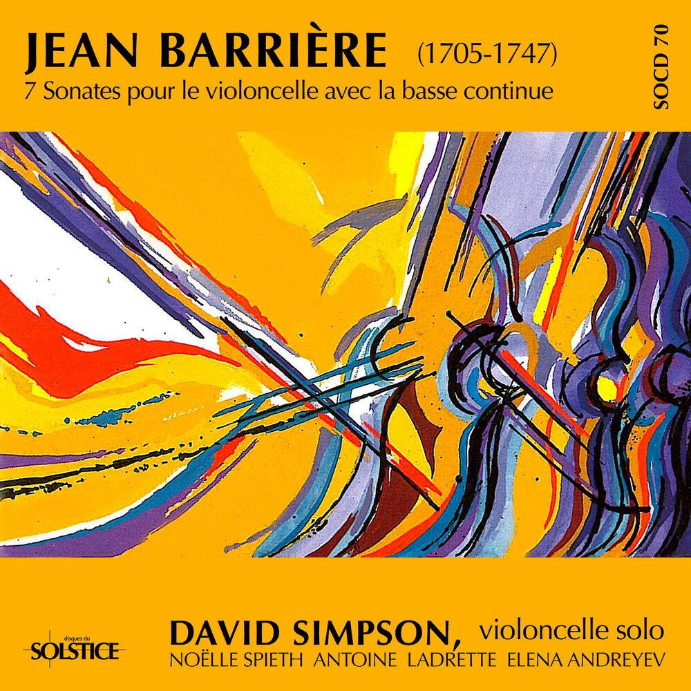 Picture of Barrière: 7 Cello Sonatas with Continuo