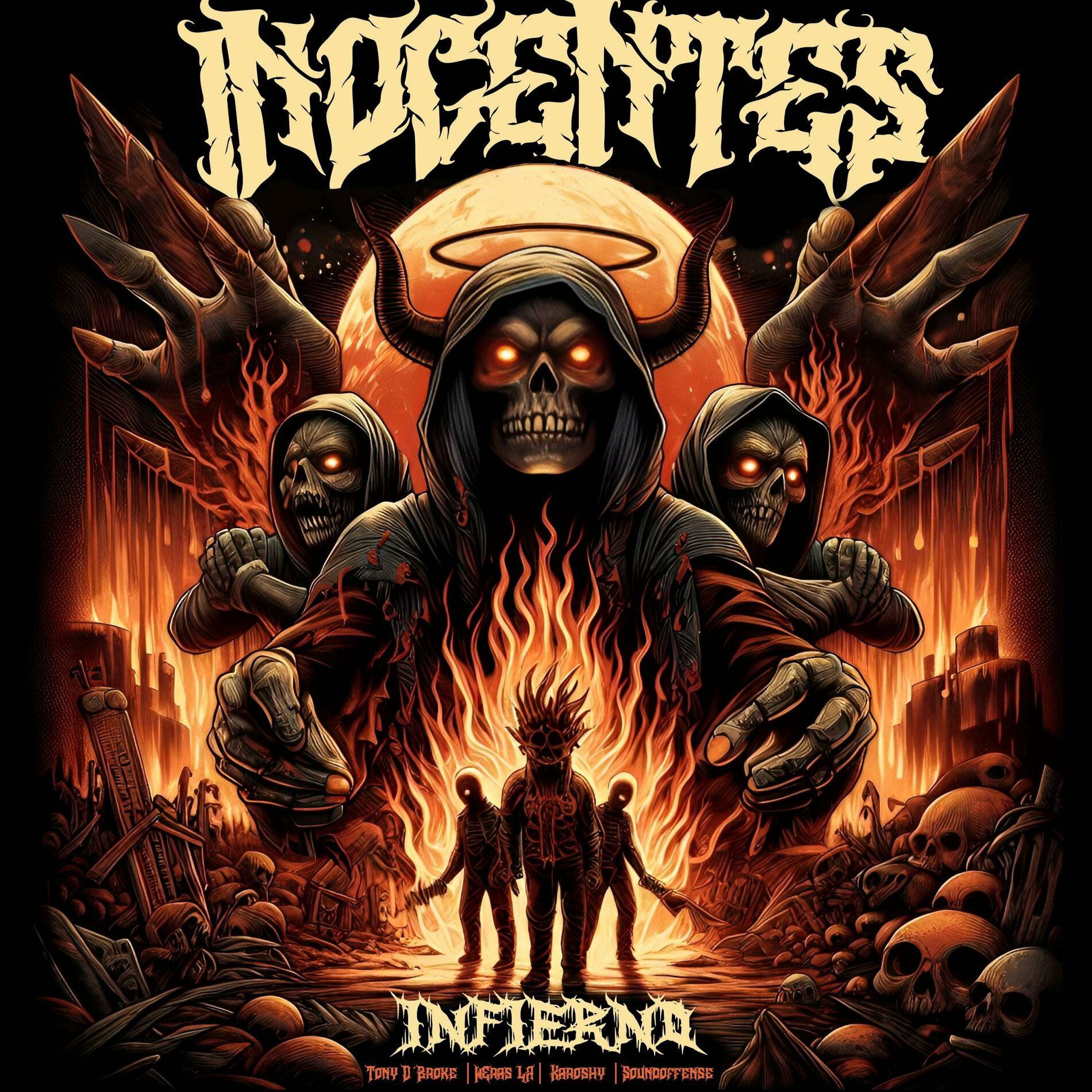 Album cover of Infierno (Tonny D' Broke, Karoshy, Weras & Sound Offense) (feat. Tonny D' Broke, Karoshy, Weras & Sound Offense)
