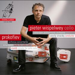 Cover of Prokofiev: Sinfonia concertante - Tcherepnin: Suite for Cello Solo - Crumb: Sonata for Solo Cello