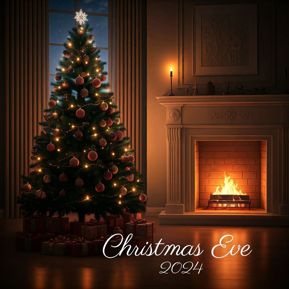 Picture of Christmas Eve 2024: Tranquil, Winter Glow, Peaceful Carols, Glimmering Stars, Beautiful Christmas Night