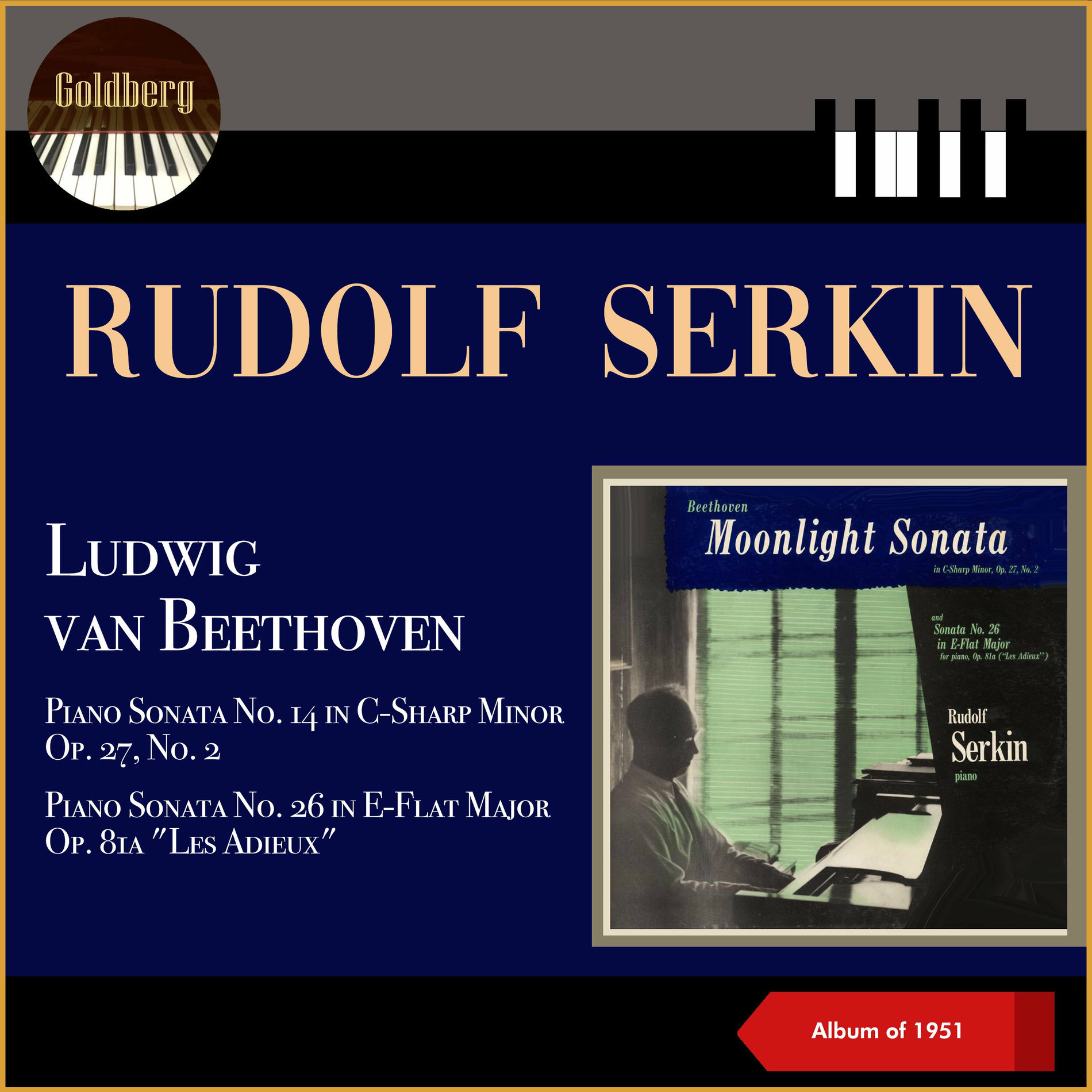 Rudolf Serkin - Ludwig van Beethoven: Piano Sonata No. 14 in
