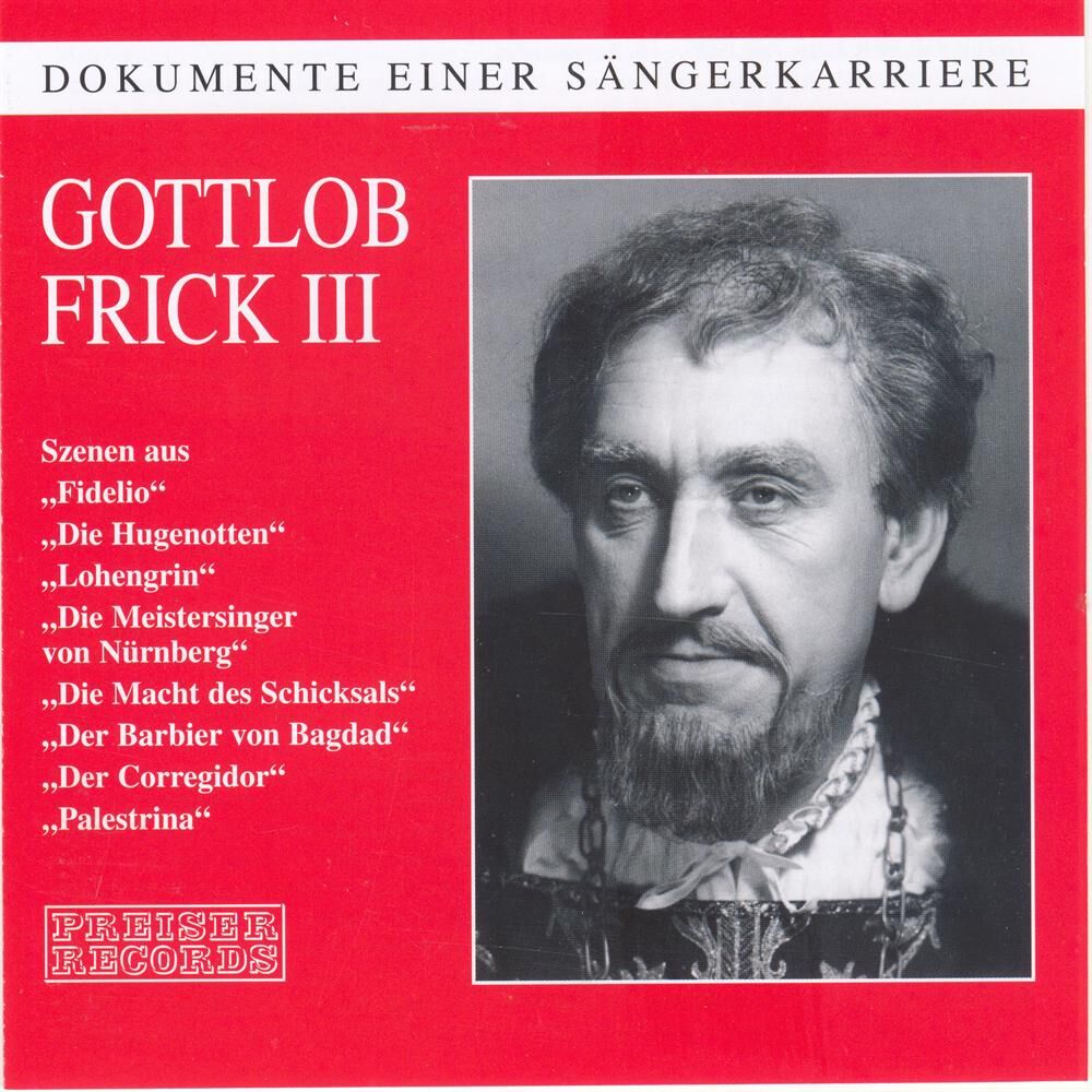 Picture of Dokumente einer Sängerkarriere - Gottlob Frick III