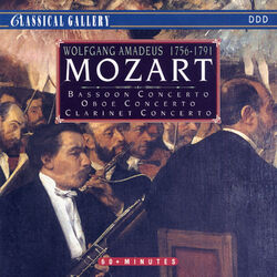 Cover of Mozart: Bassoon Concerto, Oboe Concerot, Clarinet Concerto